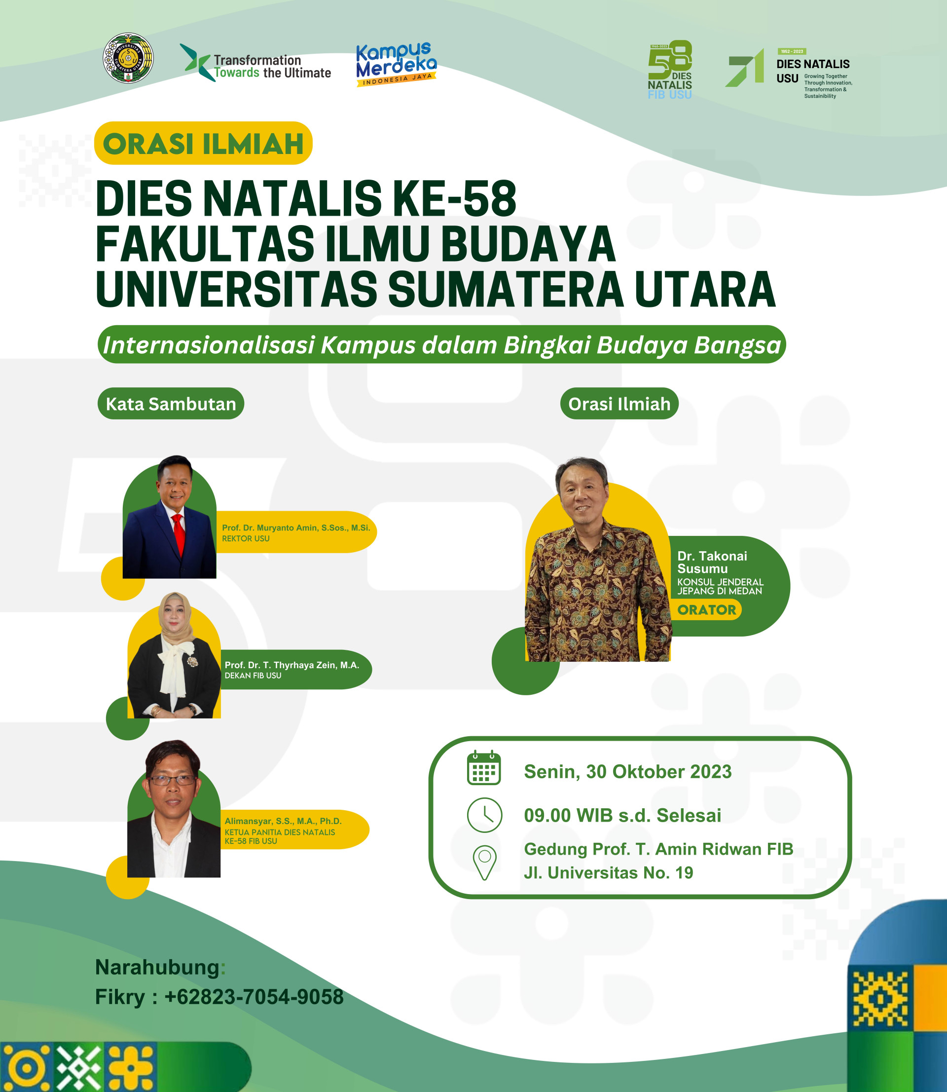 FIB USU 58th Anniversary Scientific Oration